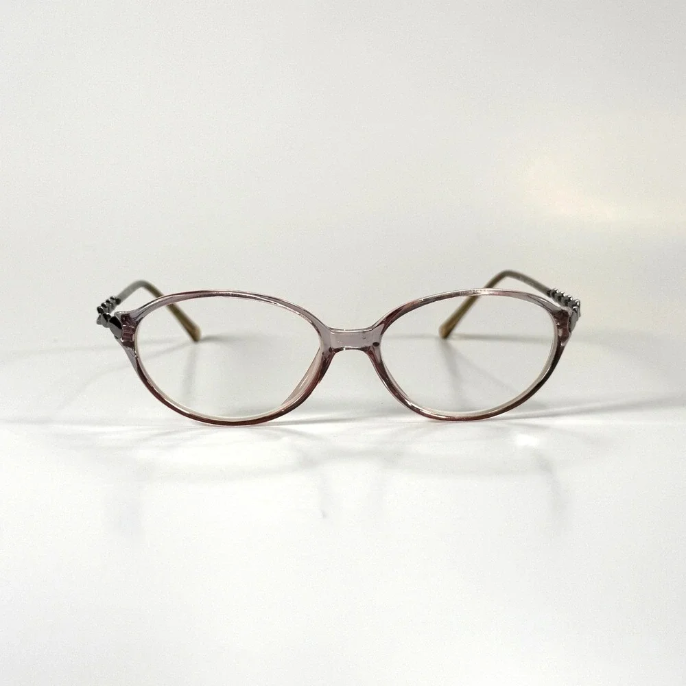MODERN OPTICAL Audrey‎ Blue Eyeglasses Frame Only 52-15-135 Womens Clear Pink